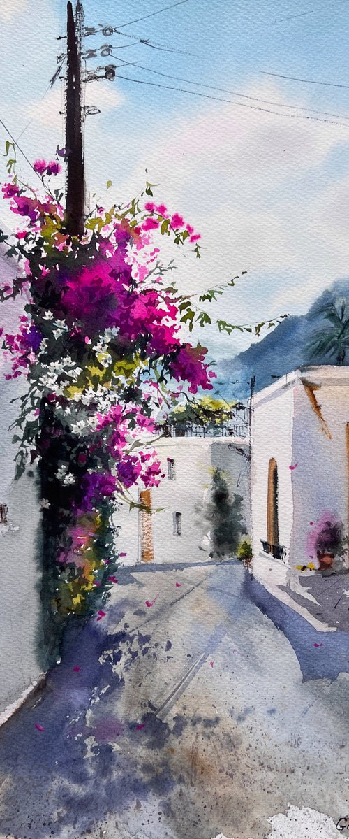 English village  Cyprus #12 by Eugenia Gorbacheva