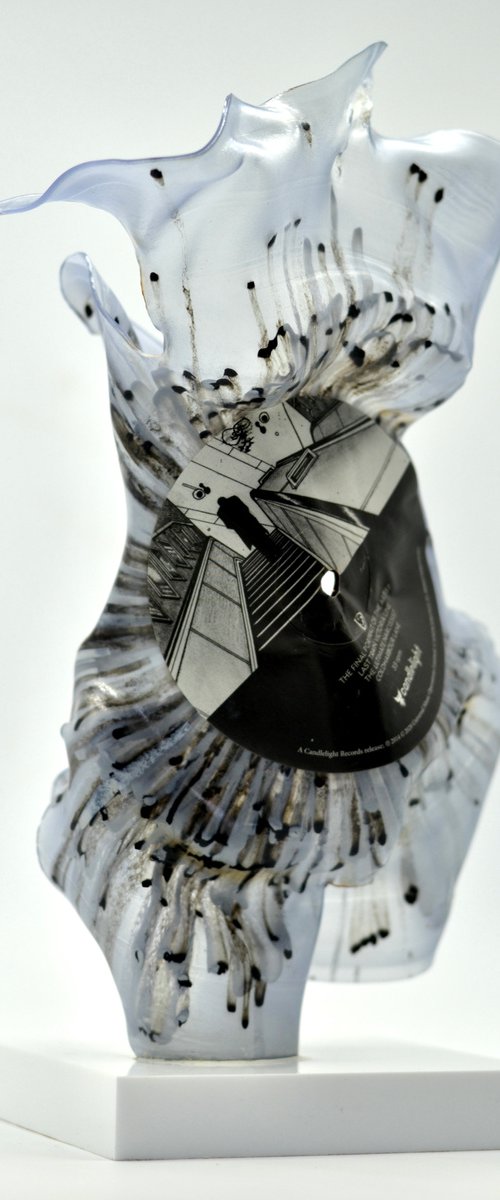 Vinyl Music Record Sculpture - "The Final Portrait of the Artist" by Seona Mason