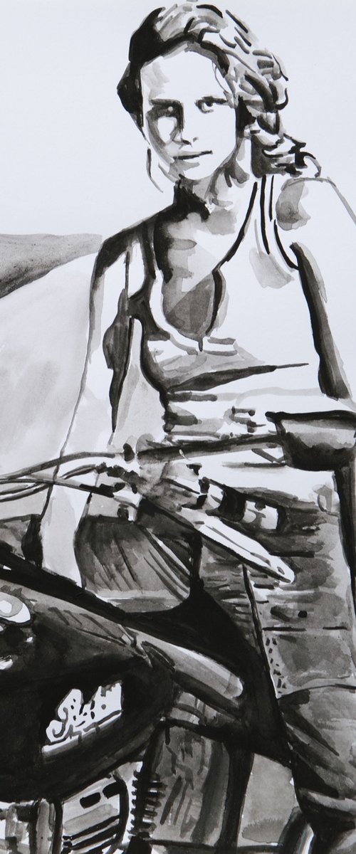 Traveler  / 37.7 X 26.3 cm by Alexandra Djokic