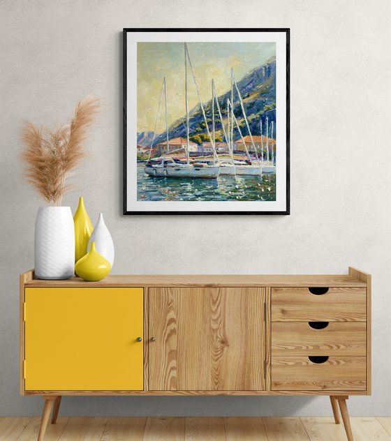 "Yachts at the berth"