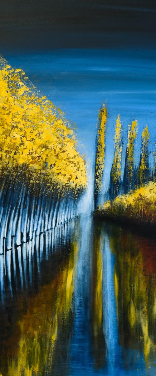 Autumn's Mirror- Fields and Colors Series by Danijela Dan