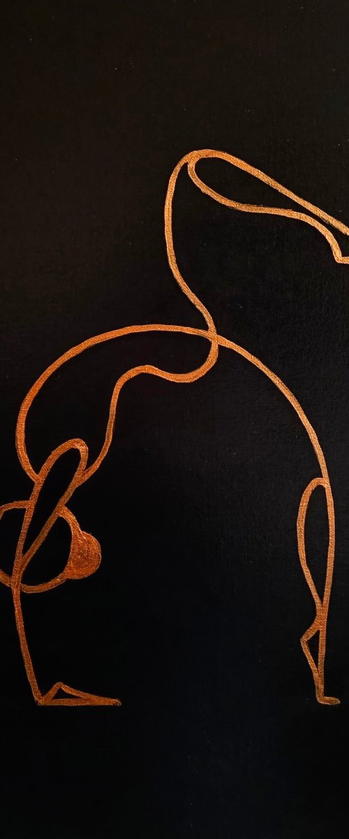 Yoga pose 2 by Anastasia Art Line