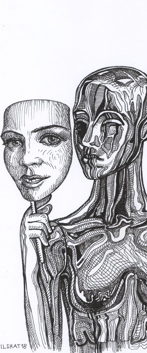 Masks 9 by Ilshat Nayilovich