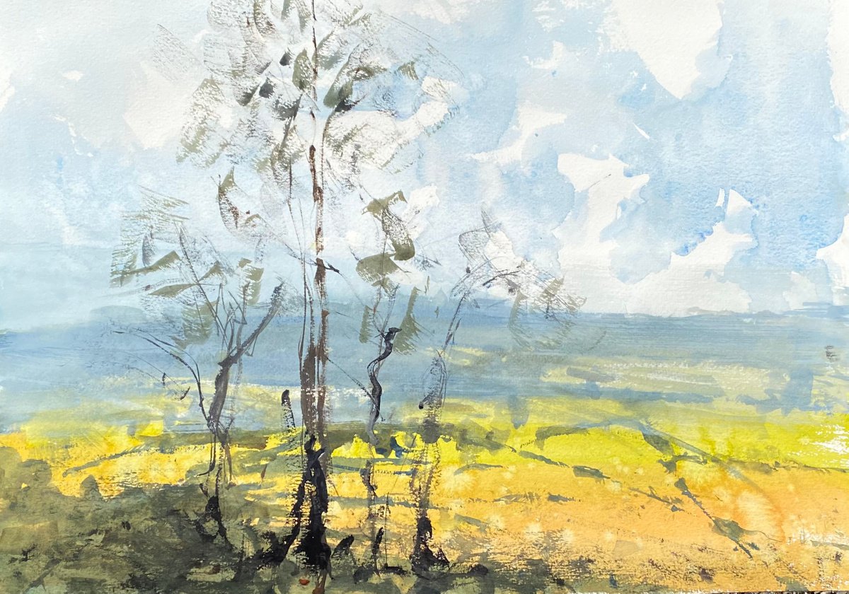 Impressionistic Watercolour , Constable County-.. By Paul Mitchell, 20 X 14, Artwork For Sale On Artfinder
