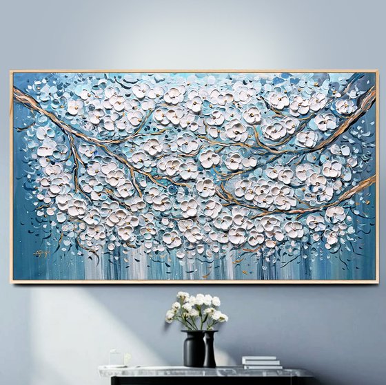 Blue Sakura Branches