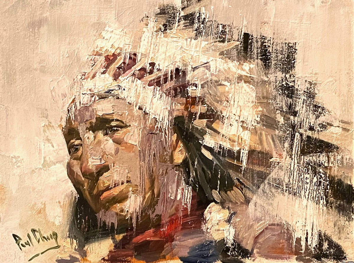 Native American Indian Tribal Chief by Paul Cheng