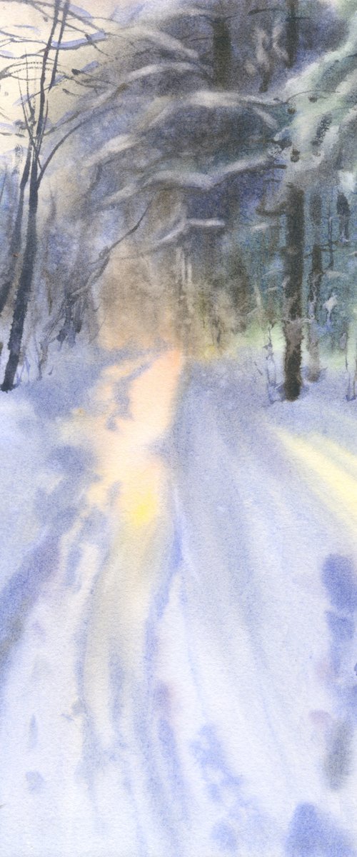 Winter morning. by Tatyana Tokareva