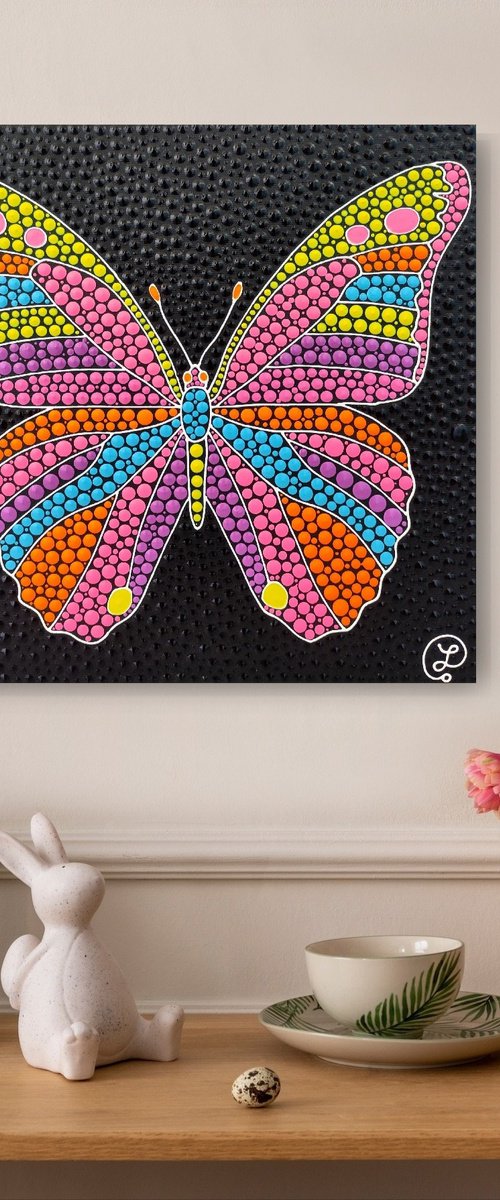 Rainbow Butterfly by Oxana Lazari