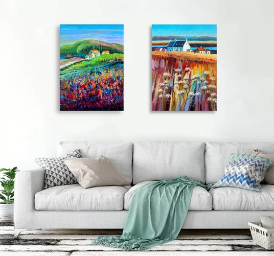 Diptych. Melody of Summer