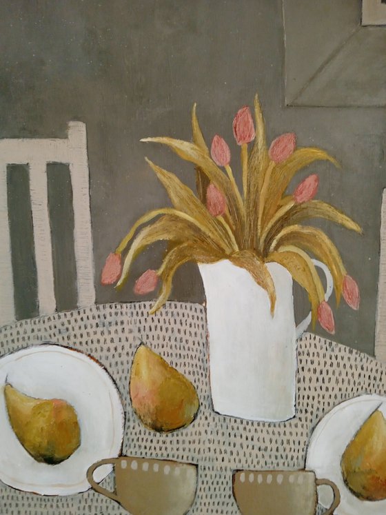 Eating Pears On A Starry Night......