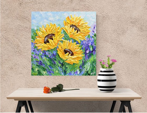 Sunflower Bouquet III - Original Acrylic Painting