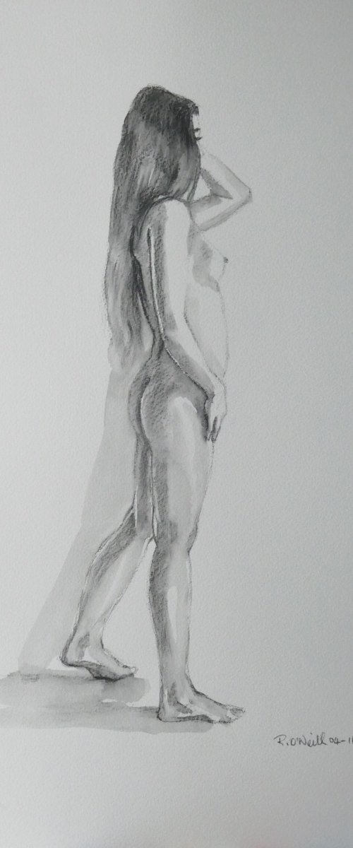 Standing female nude by Rory O’Neill