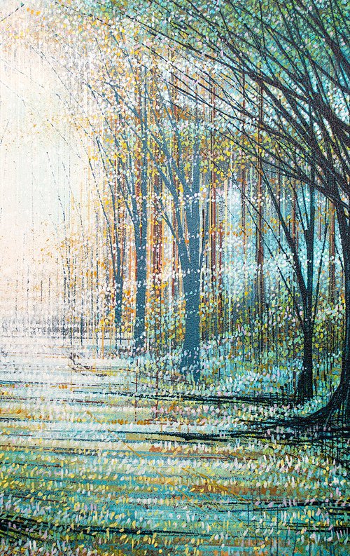 Forest Path In Winter by Marc Todd