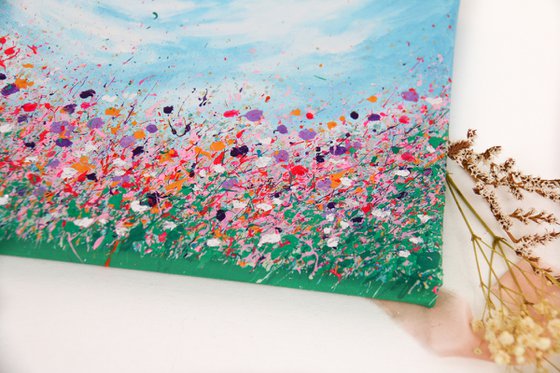 Happy Spring Bloom - Small Original Painting