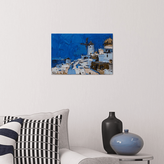 Santorini, Greece - Original landscape painting