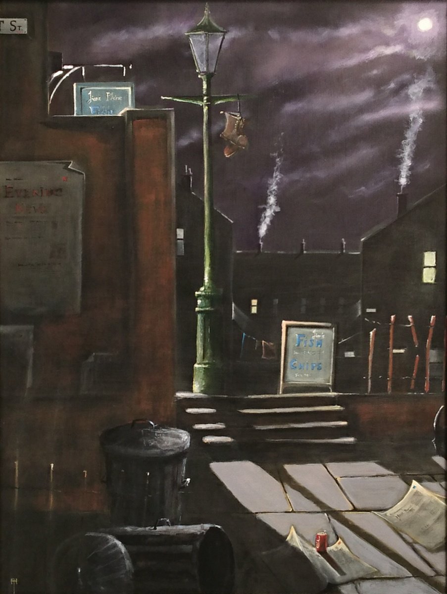 Impressionistic Cityscapes Oil Painting By Alan Harris, 18 X 24, Jim