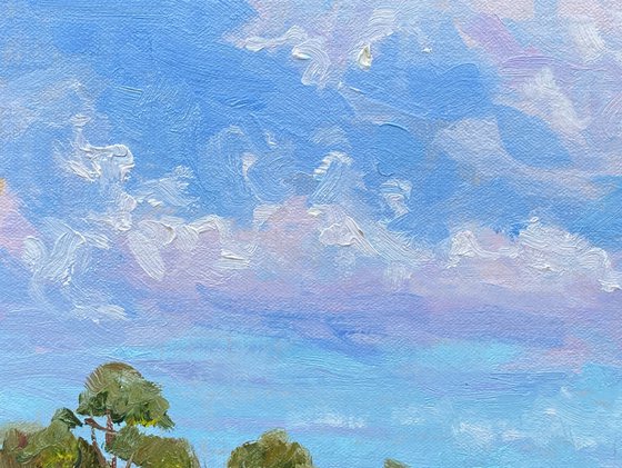 Catalina Island: Avalon View Plein Air Landscape