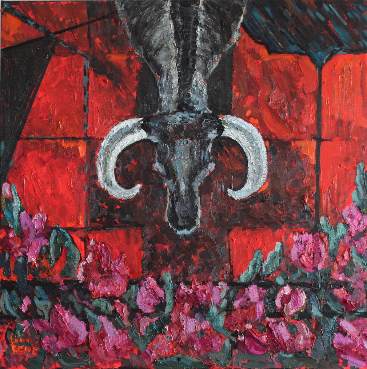 Toro ( with flowers) by Elena Done