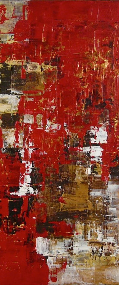 Devoted Love  (80x80cm) by Kalpana Soanes