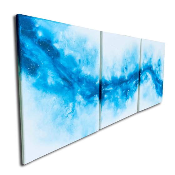 Symphony Blue Triptych