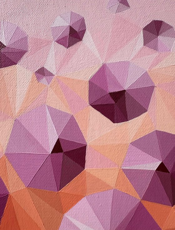 ORANGE SUMMER IN PINK CIRCLES