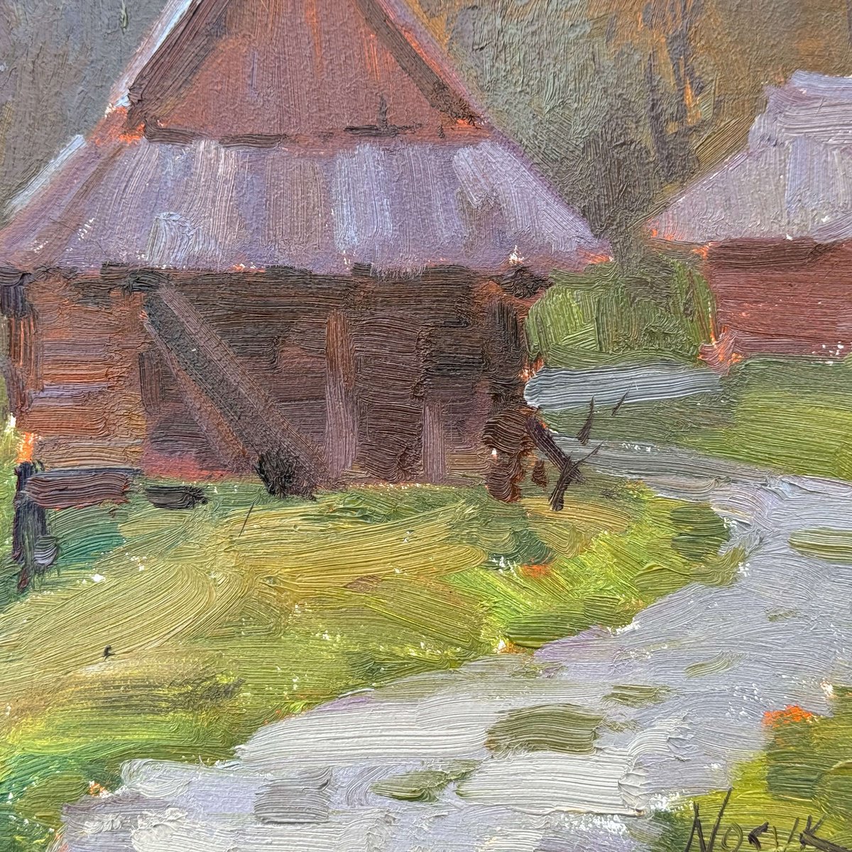 Carpathian Barns By Nataliia Nosyk, 8 X 10, Artwork For Sale On Artfinder