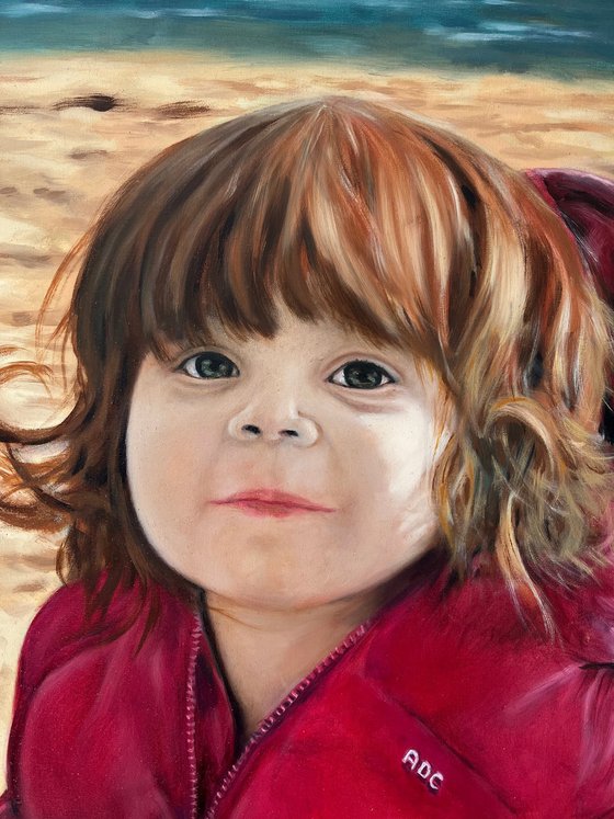 Puffer Jacket on the Shore