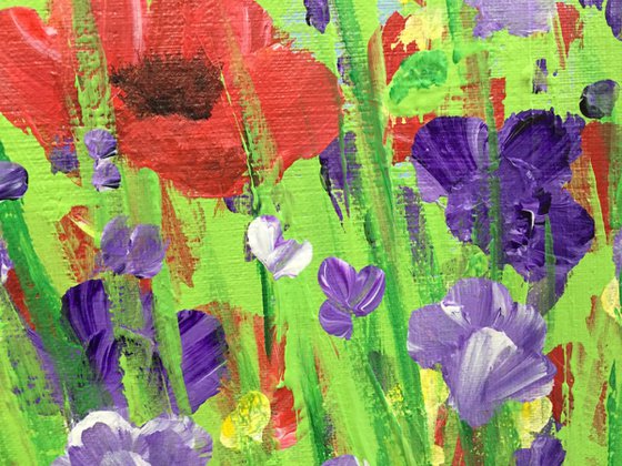 Poppies and Sunshine 22 x 18ins