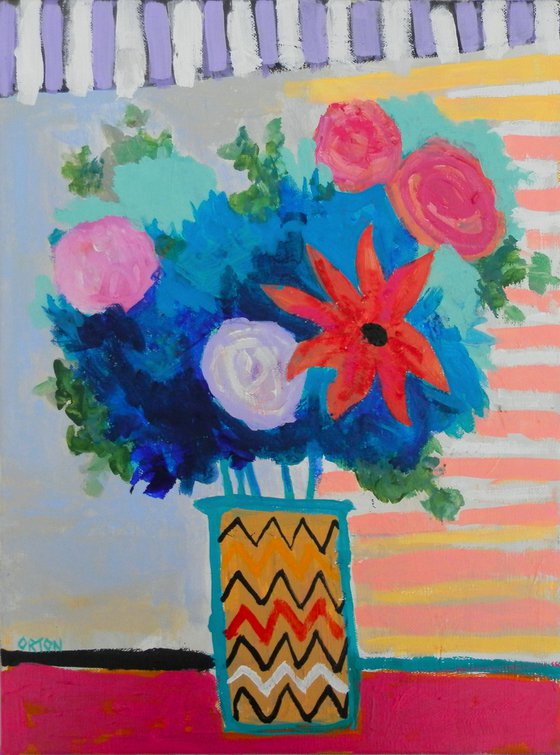 Still Life Flowers In Vase 3