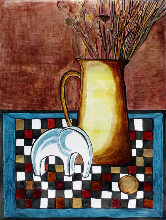 Still life with an elephant