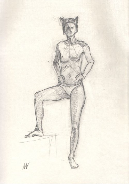 Sketch of Human body. Woman.40 by Mag Verkhovets