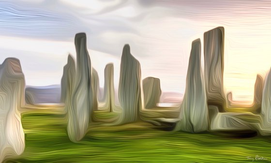 Calanish stones - an abstract photo-impressionistic artwork