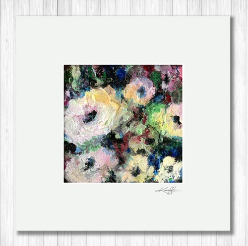 Floral Delight 34 - Textured Floral Abstract Painting by Kathy Morton Stanion by Kathy Morton Stanion