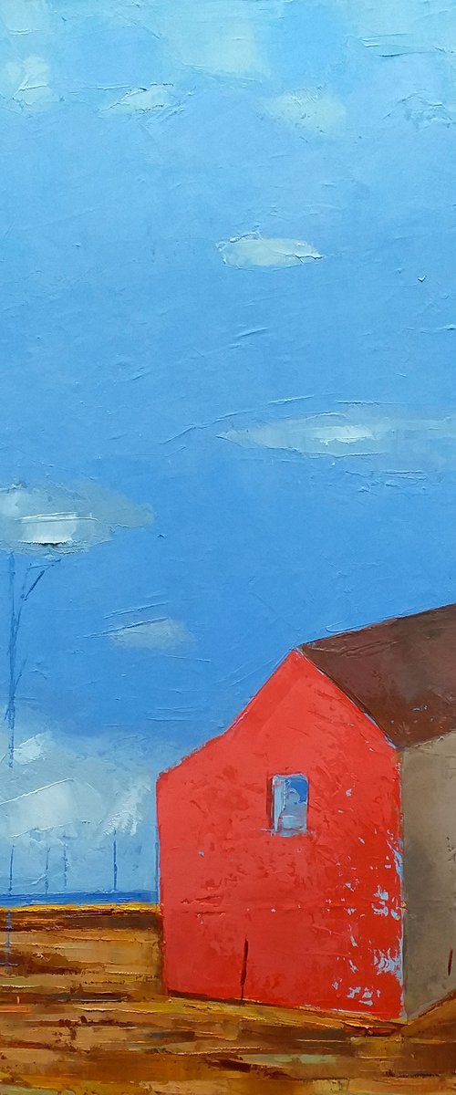 Landscape With House by Kestutis Jauniskis