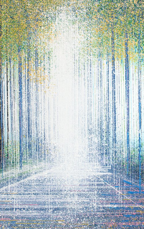 Avenue Of Trees In Bright Spring Light by Marc Todd