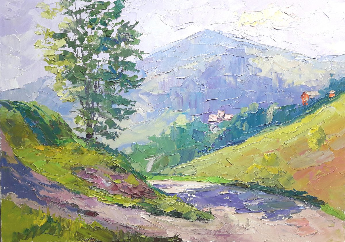 Oil painting Carpathian air by Boris Serdyuk