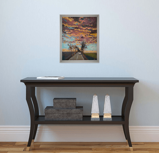 STORMY SKY OVER FAVORITE ROAD