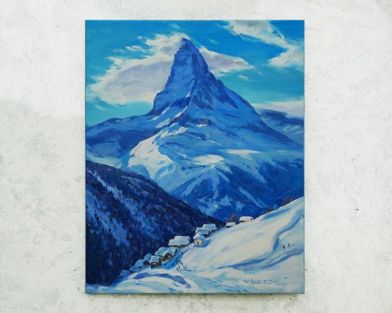Winter day near the Matterhorn