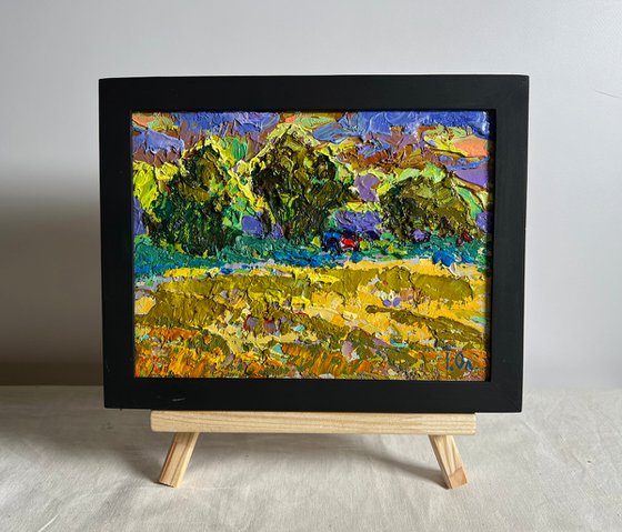 Expressive yellow sunset