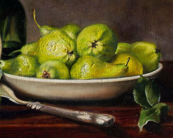With wine and pears
