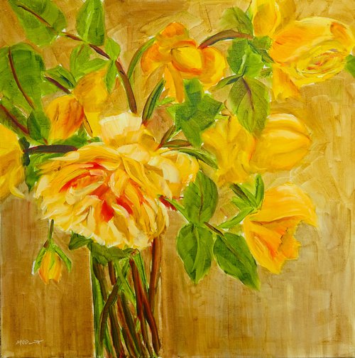 Golden Roses by Marion Derrett