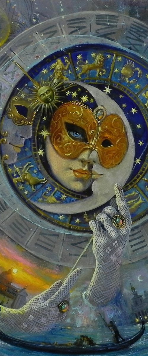 "Conversation" Original surreal art by Yurii Novikov