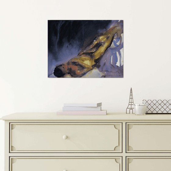 reclining male nude