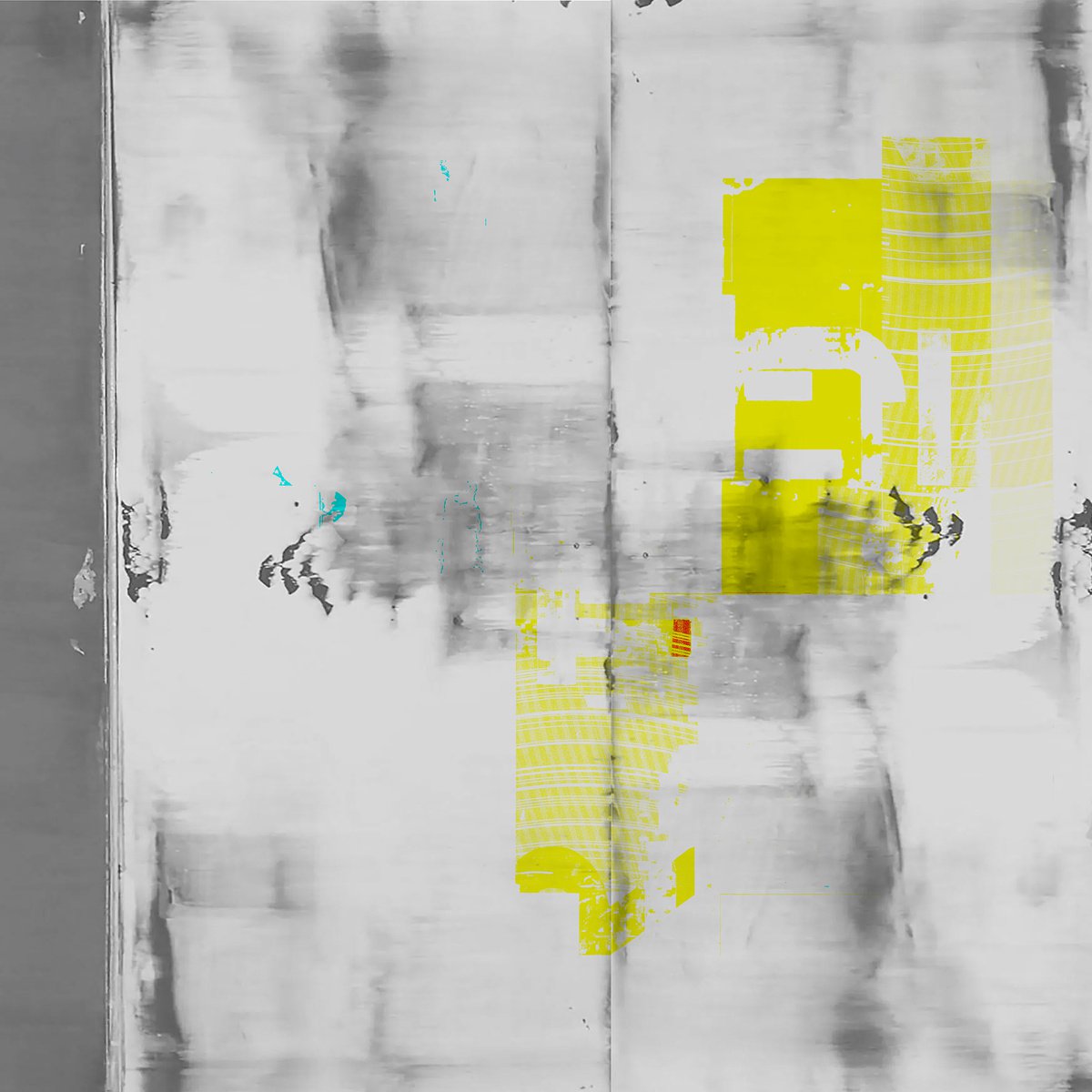 Abstract Print By The Most Active, 17 X 17", Against Time, Original Artwork