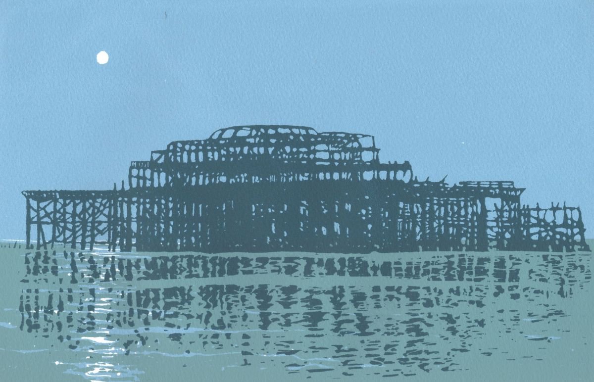 West Pier, Brighton 1 by Ian Scott Massie