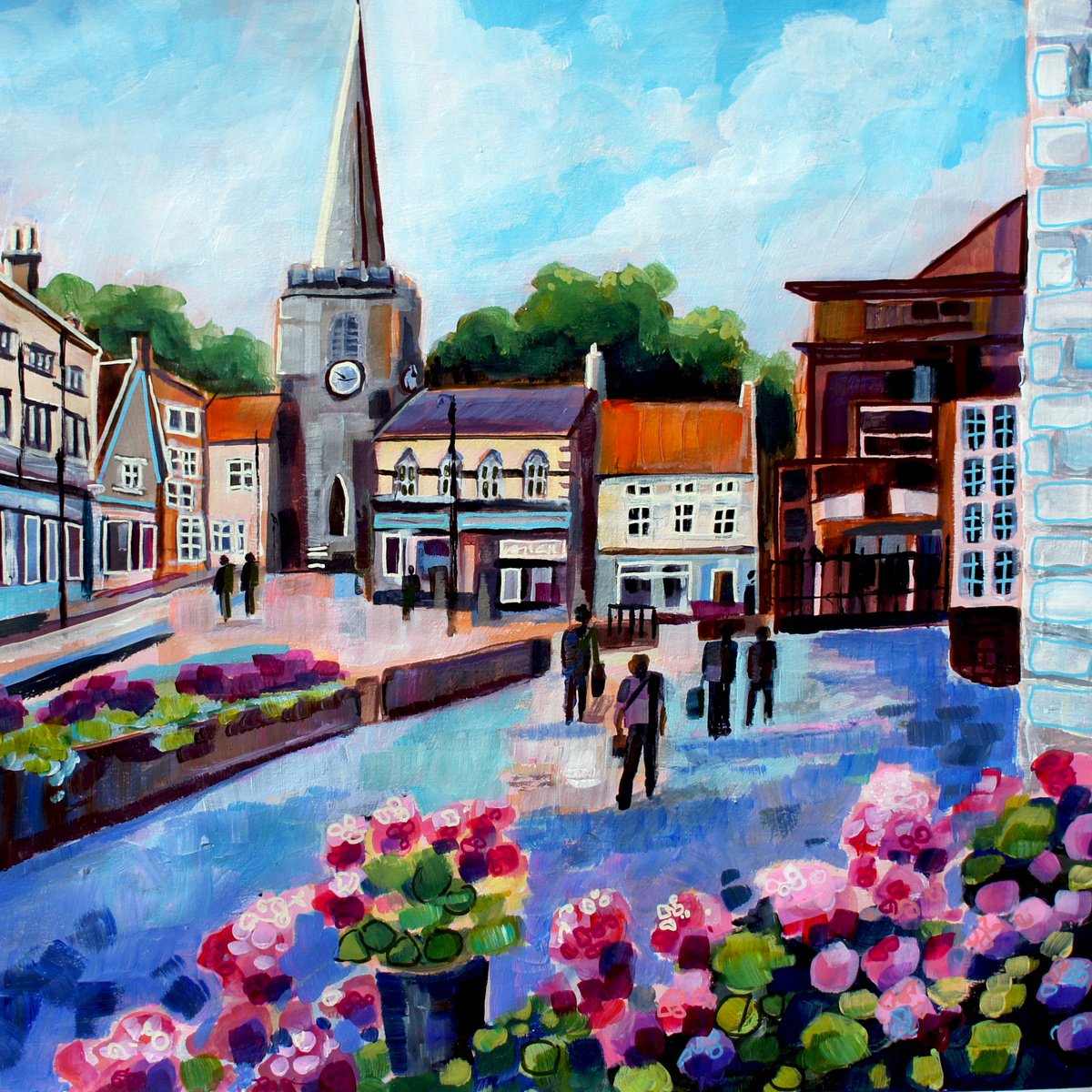 Pickering, North Yorkshire By Julia Rigby, 18 X 18, Artwork For Sale On Artfinder