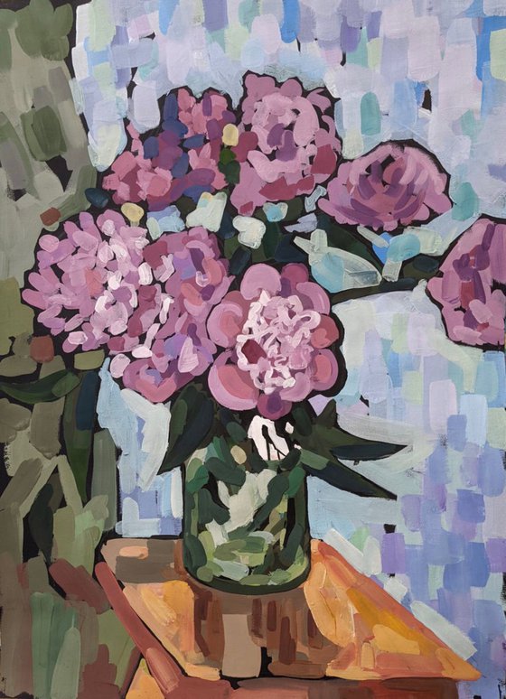 Peonies, 50x70cm