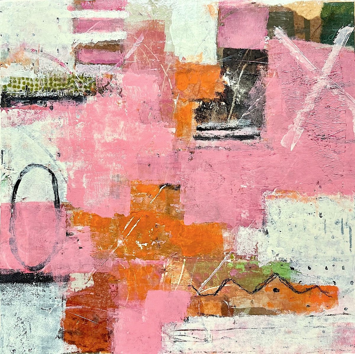 Geometric Painting , Calliope By Shellie Garber, 12 X 12, Artwork For Sale On Artfinder