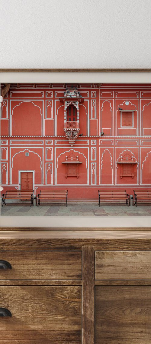 Ornate Red Wall by Serge Horta