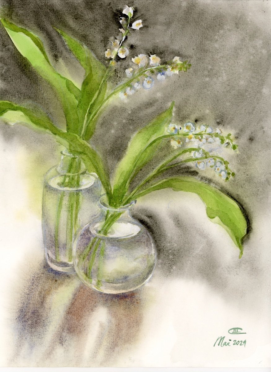 Impressionistic Drawing , Muguets By Tatyana Tokareva, 7 X 9, Artwork For Sale On Artfinder